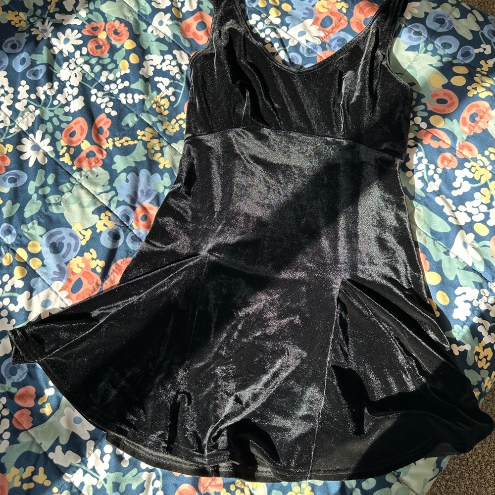 Victoria's Secret Black Velvet Dress